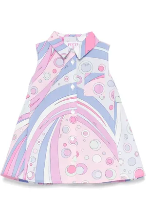 PUCCI Junior Marmo-print shirt dress