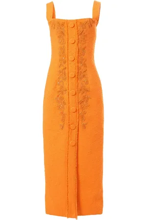 Carolina Herrera Embroidered sleeveless dress