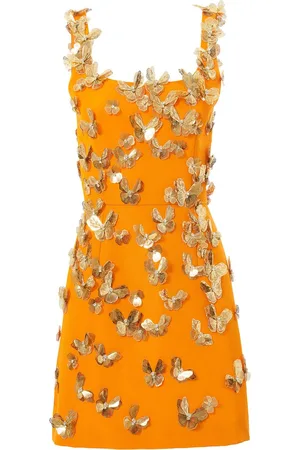 Carolina Herrera Butterfly-embellished mini dress