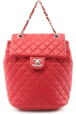 CHANEL 2016-2017 CC diamond-quilted backpack