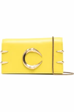 Roberto Cavalli Logo plaque tiger tooth shoulder bag