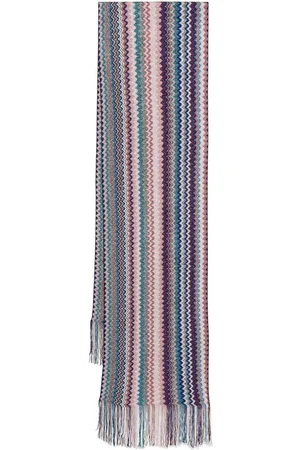 Missoni Fringed zig zag scarf