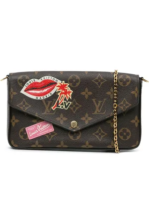 LOUIS VUITTON 2017 Monogram World Tour Pochette Felicie crossbody bag