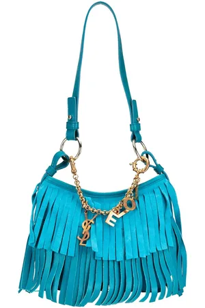 Saint Laurent 2000-2012 Suede Boheme Fringe shoulder bag