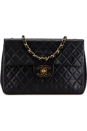 CHANEL 1991-1994 Maxi XL Classic Lambskin Single Flap shoulder bag