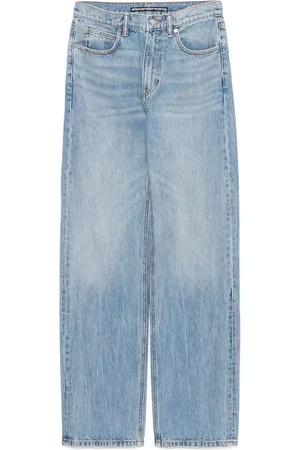 Alexander Wang Embossed-logo straight-leg jeans