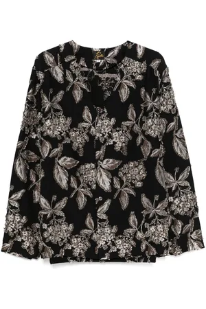 Pins & Needles Floral-jacquard shirt