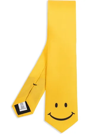 Moschino X Smiley silk tie