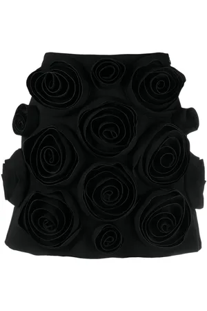 Viktor & Rolf Floral-appliqué miniskirt