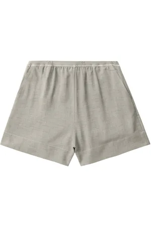 Ganni Elasticated mélange shorts