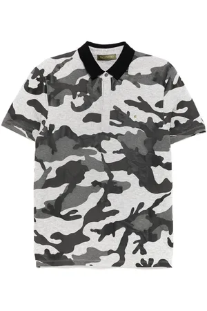 VALENTINO GARAVANI Camouflage-pattern polo shirts