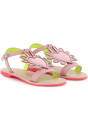 Billieblush Heart-appliqué sandals
