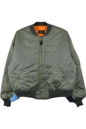 SAINT MXXXXXX Contrasting sleeves bomber jacket