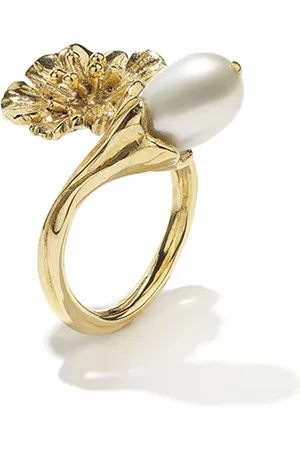 Goossens Fleur de Pavot pearl ring