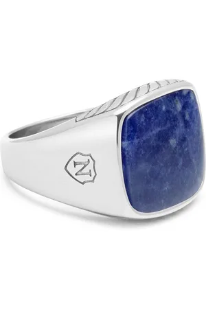 Nialaya Dumortierite signet ring