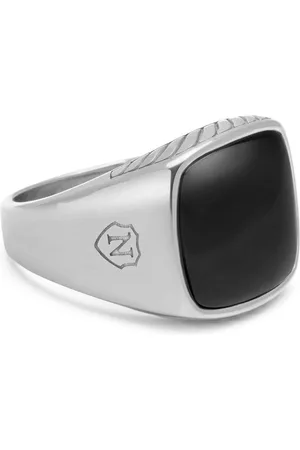 Nialaya Onyx signet ring