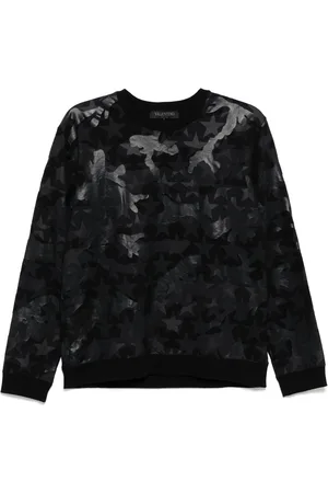 VALENTINO GARAVANI Camouflage star-print sweatshirt