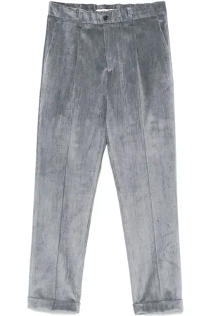 BRIGLIA Corduroy tapered trousers