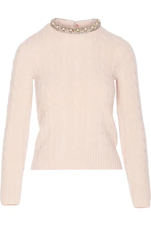 VALENTINO GARAVANI Cable-knit crew neck jumper