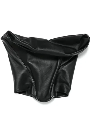 MAGDA BUTRYM Draped leather corset