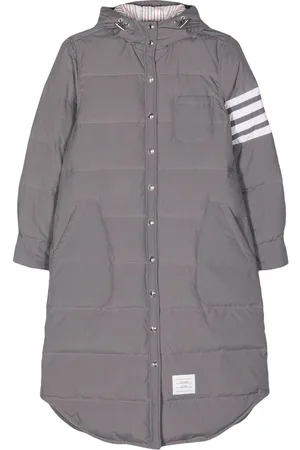 Thom Browne Side-stripe-detail padded coat