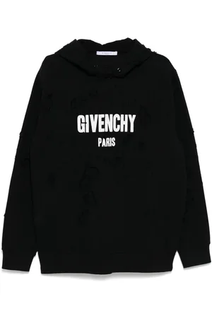 Givenchy Distressed logo-print hoodies