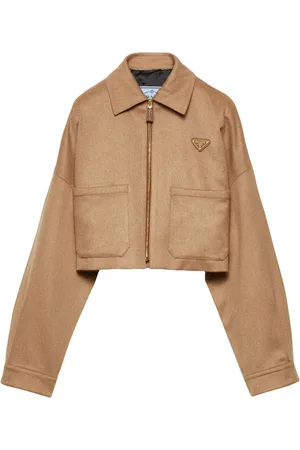 Prada Camel-hair blouson jacket