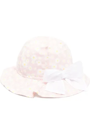 Il gufo Floral-print hat