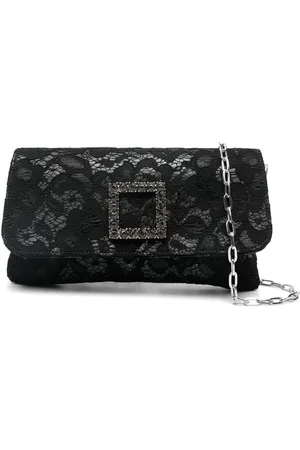 ROBERTO FESTA Corded-lace clutch bag