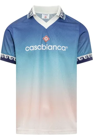 Casablanca Gradient-jacquard football jersey