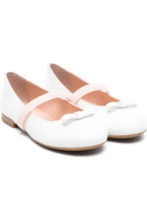 Dolce & Gabbana Bow-detail leather ballerinas