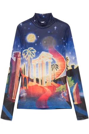 Casablanca Printed mesh T-shirt