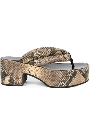 DRIES VAN NOTEN Snakeskin-print sandals