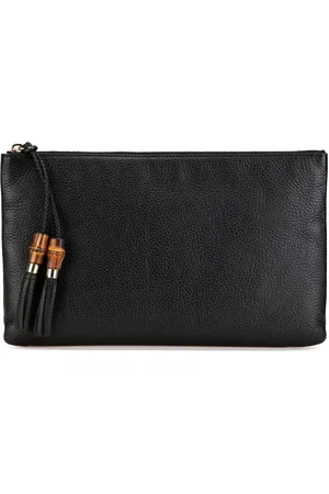 Gucci 2000-2015 Leather Bamboo Tassel clutch bag