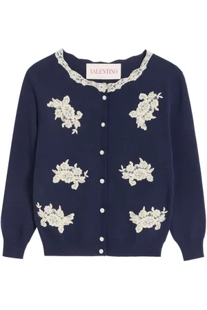 VALENTINO GARAVANI Lace-trim cardigan
