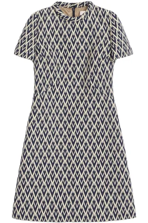 VALENTINO GARAVANI Toute la V jacquard mini dress