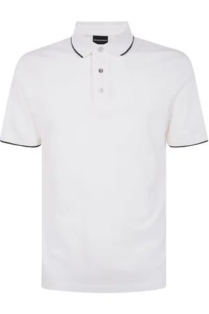Emporio Armani Logo-embroidered cotton polo shirt