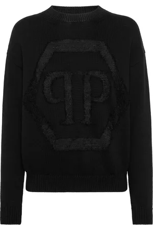 Philipp Plein Devoré-logo sweater