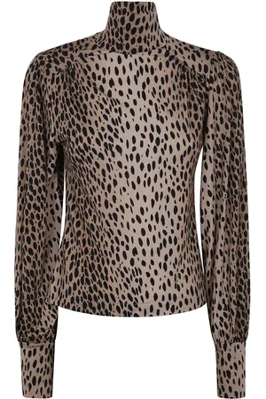 RIXO London Animal-print blouse