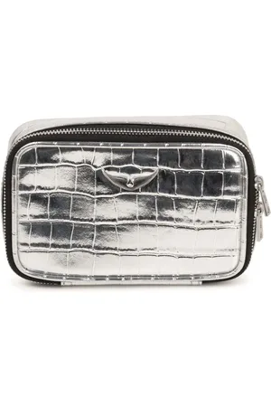 Zadig & Voltaire Croc-embossed shoulder bag