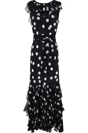 RIXO London Polka-dot maxi dress