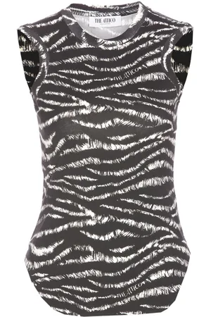 The Attico Zebra-print top