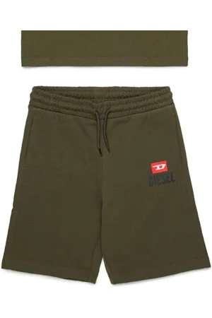 Diesel Logo t-shirt and bermuda shorts set