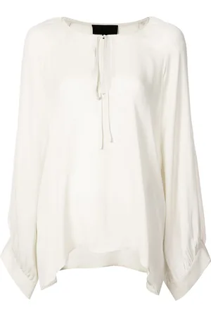 NILI LOTAN Floaty tie neck blouse