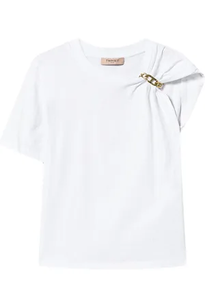 Twin-Set Chain detail cotton t-shirt