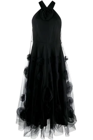 Viktor & Rolf Floral-motif tulle maxi dress