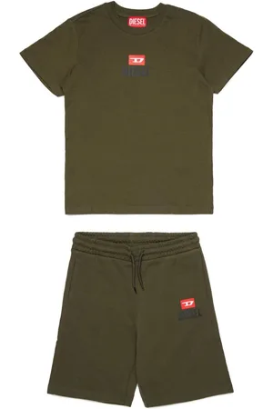 Diesel Logo t-shirt and bermuda shorts set