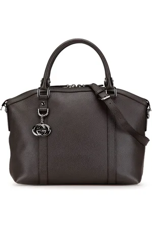 Gucci 2000-2015 Leather GG Charm Dome satchel