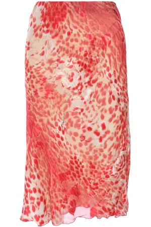 Roberto Cavalli Animal-print skirt