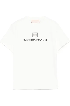 Elisabetta Franchi Logo-embroidered T-shirt